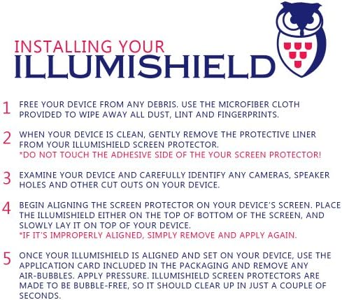 Защитно фолио ILLUMISHIELD, съвместима с Samsung Highlight (3 опаковки), Защитно фолио Clear HD Shield за предпазване