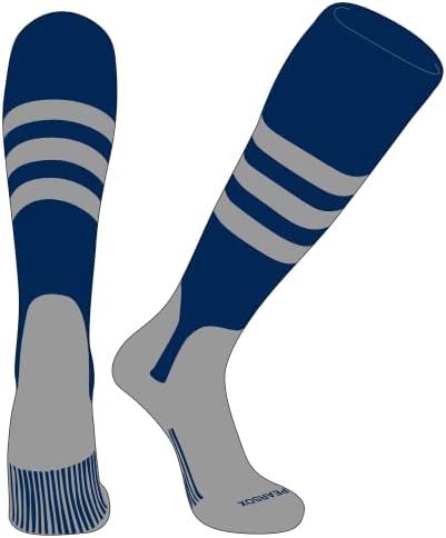 Чорапи-стремето за бейзбол и софтбол КРУША СОКС OTC (A, 5 см), Тъмно синьо, Сребристо