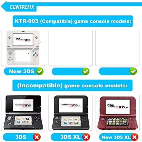 CENIFENX Нова батерия 3DS, KTR-003 3,7 1400 mah, Подмяна на батерията за игра на играча Nintendo New 3DS, с набор от инструменти за ремонт (не и за Nintendo 3DS, 3DS XL, New 3DS XL)