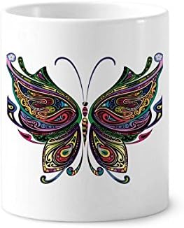 Красива Пеперуда Цветни Декоративни Крила На Притежателя Дръжка За Четка За Зъби, Чаша Керамична Поставка За Чаша