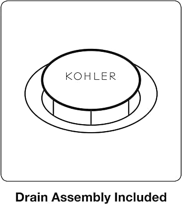 Смесител за мивка Kohler 26430-4-SN RIFF, 1,2 GPM, Светъл Полиран Никел