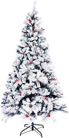 Заснежените върхове на Коледно дърво 7,5 метра, с Изкуствена бор на панти, Коледно дърво с борови шишками и
