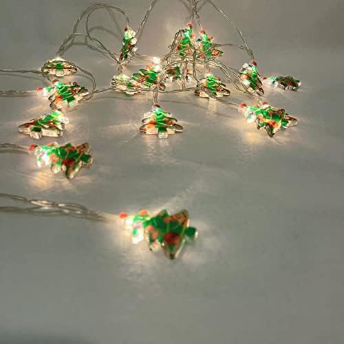 Led коледни Гирлянди Дядо Коледа, Снежен човек Коледно Дърво Фестивал Атмосферни Лампа (Коледно дърво (118 см 20 крушки))