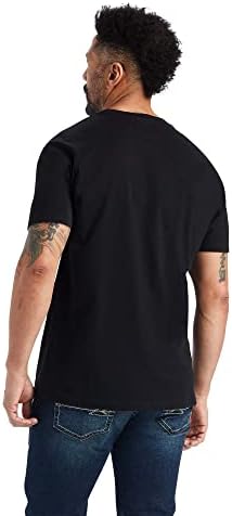 Мъжка тениска с изображение на Выцветшего хартата Ariat, Черна, X-Large