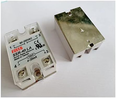 Solid state relay модул GIBOLEA SSR-10LA SSR-25LA SSR-40LA SSR-50LA SSR-60LA SSR-80LA с пластмасов капак за управление от 90-250 ac до 4-20 ma (Типоразмер: SSR-80LA)