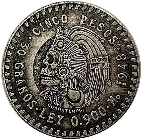 1948 Блуждающая Монета Индийски Череп Античен Мед Старата Сребърен Медал са подбрани Монета Ремесленная Монета Айде Копие Монети