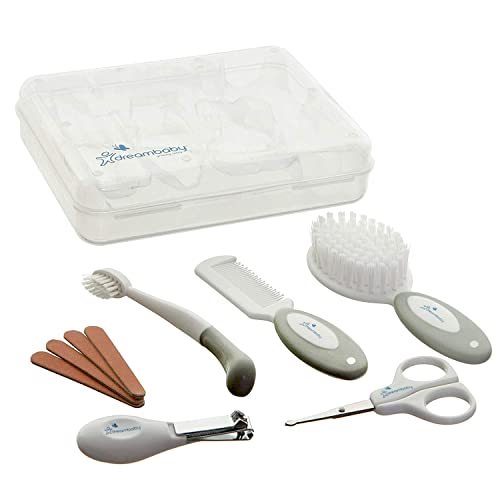 Dreambaby Essential Baby Grooming Kit & Healthcare Set - Комплект за грижа за детето си с четка за коса, гребен,