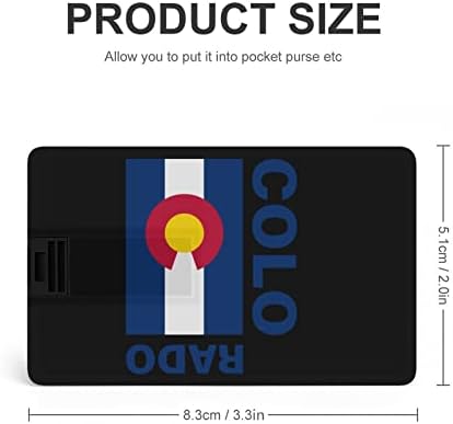Флаг на щата Колорадо USB Флаш Памет Персонални Кредитна Карта Памет Memory Stick USB Key Подаръци