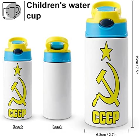 CCCP Руска Цветна Бутилка За Вода С Изолация От Неръждаема Стомана Пътна Чаша Чаша С Запирающейся Капак Спортни Бутилки