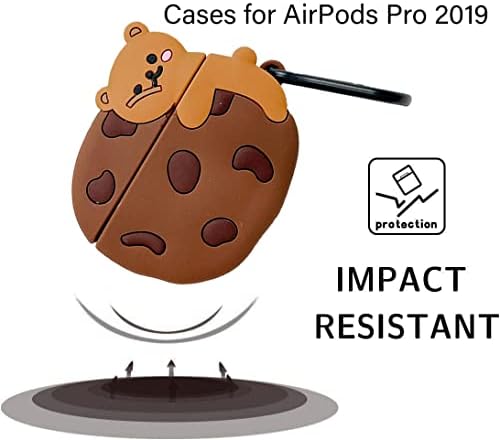 Сладък калъф AirPods Pro Case, Сладък Кавайный 3D Cartoony калъф за Airpods Pro Защитен калъф, Забавни Аниме Силиконови