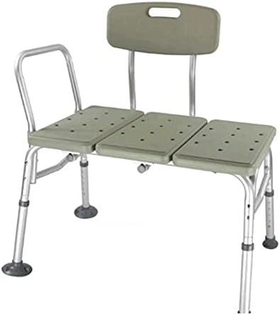 Uongfi Стол за душа в банята от нескользящего алуминиева Сплав, 3 Стола за душ с выдувным формованием (Цвят: сив)