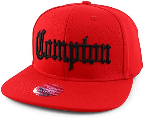 Магазин за модни дрехи Oversize XXL Староанглийская бейзболна шапка Compton с бродерия Flatbill възстановяване на предишното положение възстановяване на предишното положение