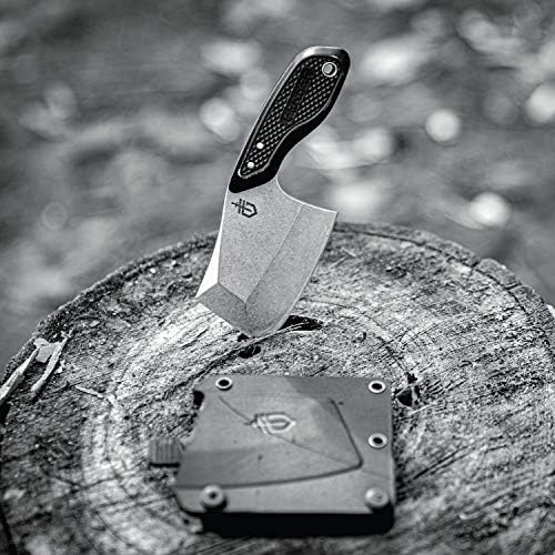 Нож Gerber Gear 30-001694 с ТРИ Връхчета, Мини-Секира с Фиксирано Острие и Ножнами, Зелен