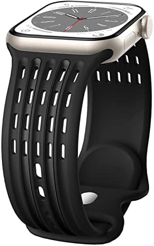 Спортни въжета Maledan, съвместими с каишка на Apple Watch 45 мм 44 мм 42 мм и 49 мм 41 мм 40 мм 38 мм За жени и мъже, мек силиконов Дишащ Взаимозаменяеми каишка за Apple Watch SE Ultra iWatch Series 8