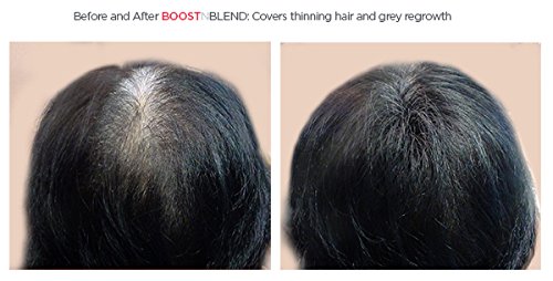 Влакна за светли коса BOOST N BLEND BOLD БАБА за изтъняване на коса - Коректор средство срещу косопад за жени - Здраво пълнител от естествени памучни влакна за удължаване на