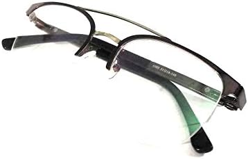 Компютърни очила На lifestyle в метална кръгла полуободке 51 мм кафяв цвят unisex_alacfrpr4835