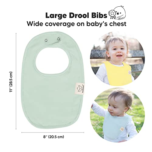 KeaBabies 8 опаковки, органични бебешки нагрудников за момичета и момчета и 3 опаковки непромокаеми бебешки нагрудников