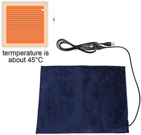 Топло, 5V2A USB 9,5 x 11.8 инча Електрически Текстилен Нагревател, Функция за Автоматично изключване на нагревателна плоча, Горещи Нагревателни Накладки за Облекло, Седал?