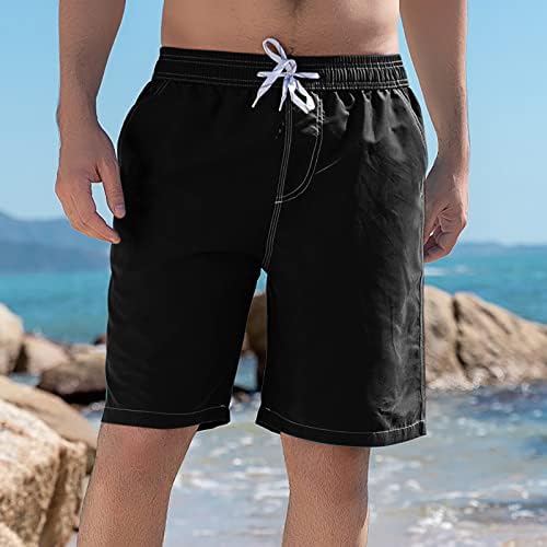 Bmisegm Плажни Шорти Мъжки Плажни Панталони Мъжки Модни Пятиточечные Шорти С Принтом Свободни Ежедневни Плажни