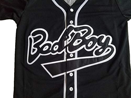 Biggie Smalls Джърси 10 Bad Boy Риза на 90-те Хип-Хоп Дрехи Изработена Филм на Бейзболна Фланелка