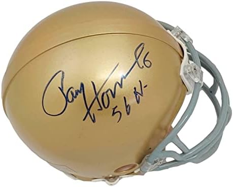 Мини-Каска с Автограф Пол Хорнунга ND 56 Heisman PSA/DNA AK34357 - Мини-Каски NFL с автограф