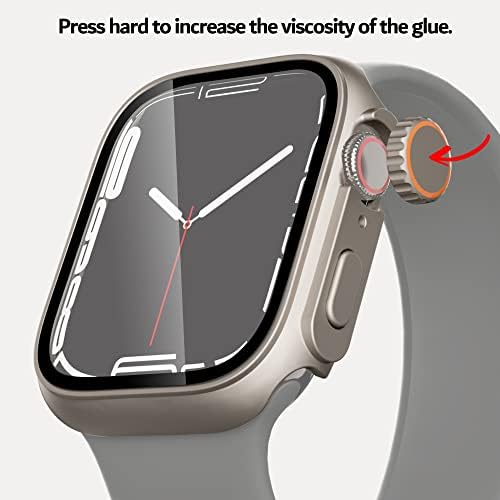 Корона за часа pzoz (2 бр) Сменяеми Аксесоари Изключителен Калъф за Apple Watch 45 mm/44 мм за подмяна на Apple Watch Ultra