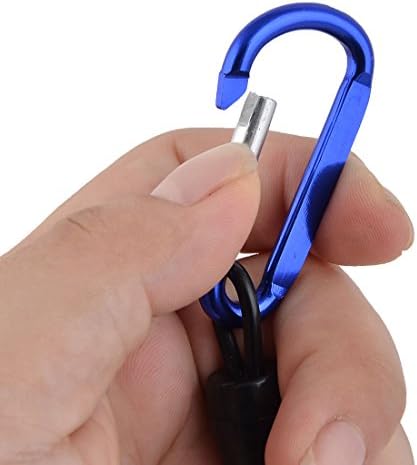 Qtqgoitem Пластмасов Карабинер за телефон, еластични пружини ключодържател с Дължина 22 см, 2 бр. (Модел: 7bf 597 329