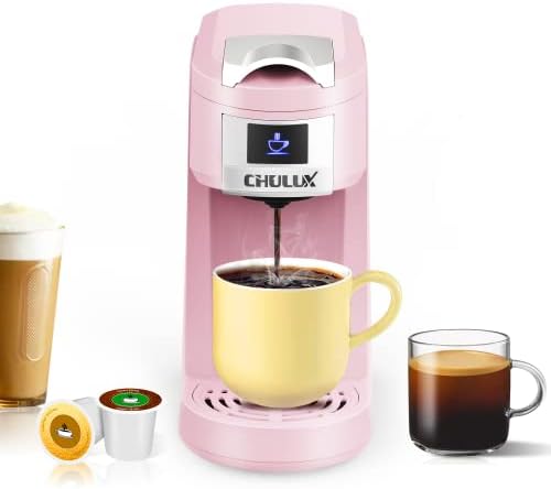 Tea CHULUX Upgrade на една порция за K CUP, Розова Мини Машина за една чаша, кафе-Машина 3 в 1 за черен чай капсули