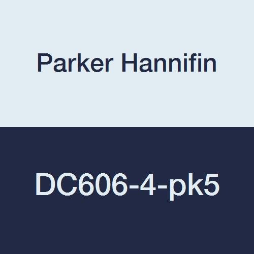 Водосточни кран Parker Hannifin DC606-4-pk5 серия DC606 с Външния печата, Външната тръба 1/4 (опаковка от 5 броя)