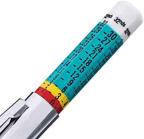 Сензор за дълбочина на протектора на гумите С цветови кодове Инструмент за измерване на дълбочината на протектора