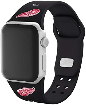 Време на игра Силиконов ремък за спортни часа Detroit Red Wings, Съвместим с Apple Watch