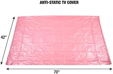 U-Образна антистатични калъф за телевизор (подходящ за плоски екрани до 70 инча) - 70 x 42