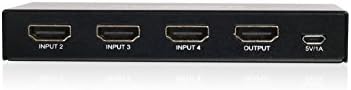 4-Портов суич IOGEAR HDMI 4K с честота 60 Hz - 4 входа x 1 изход - Съвместим с HDMI, HDCP 2.0 и 2.2 - Цифров съраунд