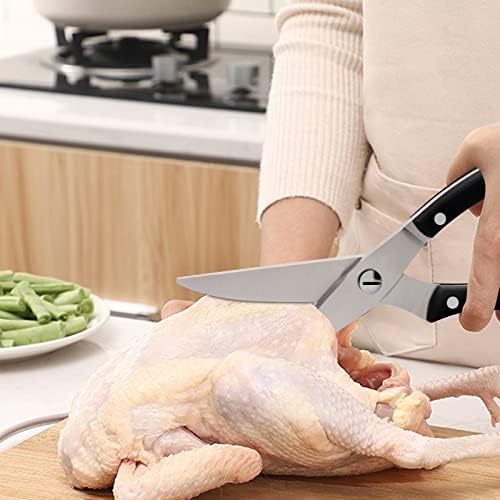 Комплект кухненски Ножици LEVINCHY, Кухненски Ножици и Ножици за Птици от 2 теми, Многофункционални Остри Хранителни Ножици