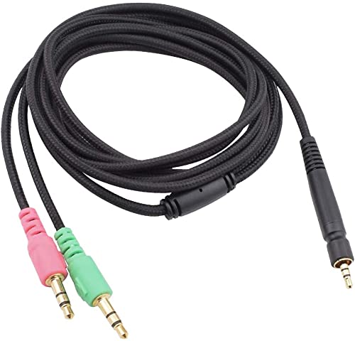 Сменяеми кабела Sqrgreat GSP 500 за КОМПЮТЪР с найлон оплеткой, Съвместим с игрални слушалки Sennheiser Game