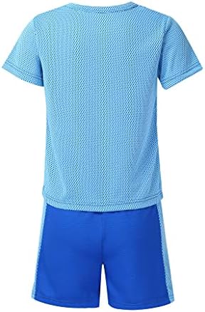 Loodgao/ Детски Спортни облекла от 2 теми За момчета и Момичета, Влагоотводящая Тениска с Къси панталони, Спортен костюм за Бягане,