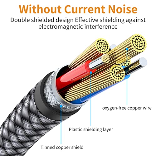 Aux аудио кабел 3.5 mm-2,5 mm (6,6 фута), десен кабел под ъгъл 90 градуса, Съвместима със слушалки Bose 700 QuietComfort