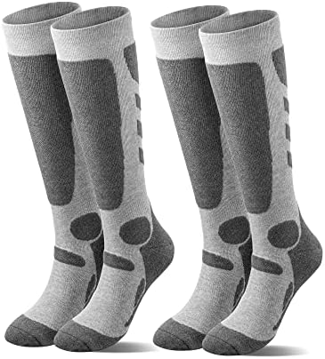 Мъжки ски чорапи Kayzadd, 2 опаковки, за каране на ски, сноуборд, чорапи за спорт на открито...