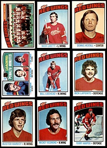 1976-77 Бие Детройт Ред Уингс В екипа на сет Детройт Ред Уингс (сет), БИВШ+ Ред Уингс