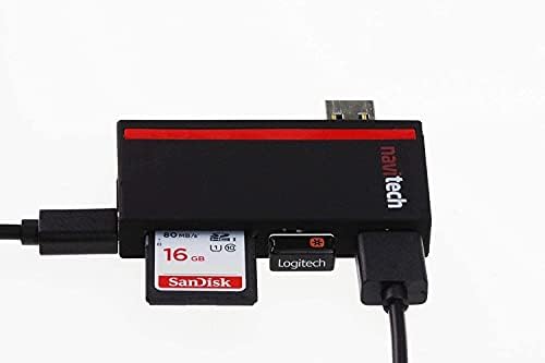 Navitech 2 в 1 Лаптоп /Таблет USB 3.0 /2.0 на Адаптер-hub /Вход Micro USB устройство за четене на карти SD/Micro SD карта,