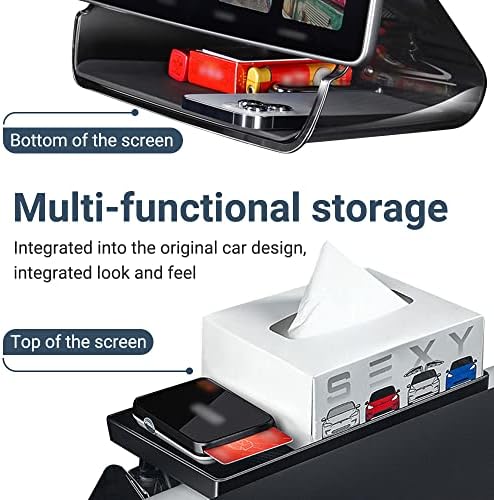 Кутия за съхранение на ZEXPARK за Tesla Model 3/Y, Органайзер за Централната конзола, Тава, Магнитен Тава за съхранение
