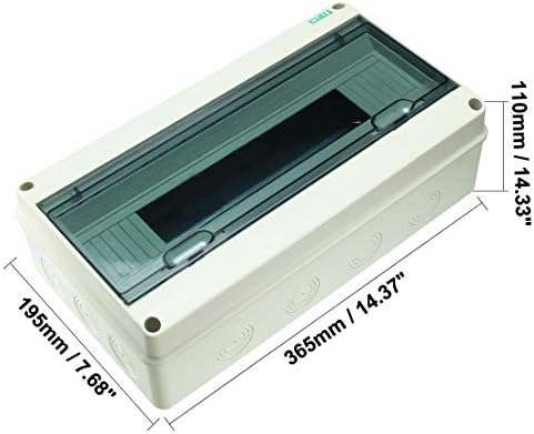Кутия за защита на разпределение на властта Awclub Пластмасов Прозрачен Капак IP65 ABS за автоматичен прекъсвач Вътре