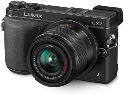 Беззеркальный цифров фотоапарат Panasonic LUMIX DMC-GX7KK с комплекта обектив 14-42 II (черен)