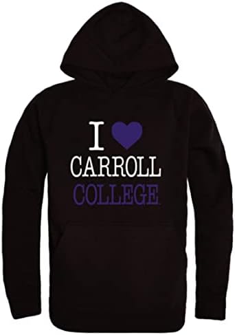 W Republic обичам Флисовые Блузи с качулка Carroll College Saints