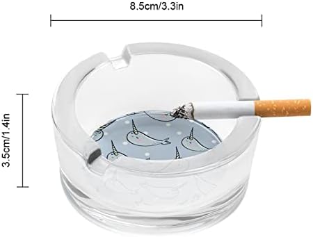 Морска крава и Точка Стъклени Пепелници за Цигари и за Пури, Пепелник Кръгъл Калъф за употреба за Украса на
