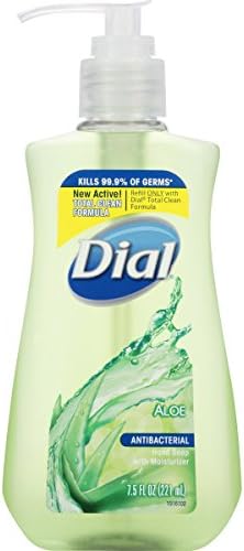 Течен Антибактериален сапун за ръце Dial Пълна С аромат на Алое, 7,5 течни унции