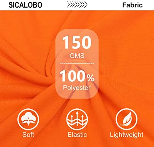 Sicalobo 2 бр., Мъжки Светлоотразителни Тениски с висока Видимост, Работни Тениски с Къс Ръкав, Защитна Тениска