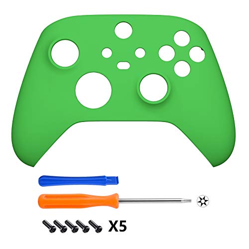 Екстремно Зелени Сменяеми Странични Направляващи + Задната Обвивка + Предна панел на контролера на Xbox X series /S