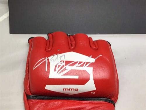 Fedor Emelianenko Подписа Официално Бойцовскую Ръкавицата Strikeforce Auto PSA/DNA COA 1Б - Ръкавици UFC с Автограф