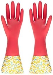 Ръкавици от ворсистого руно, зимен каучук и латекс, за да се измие, ръкавици за миене на съдове в кухнята, ръкавици